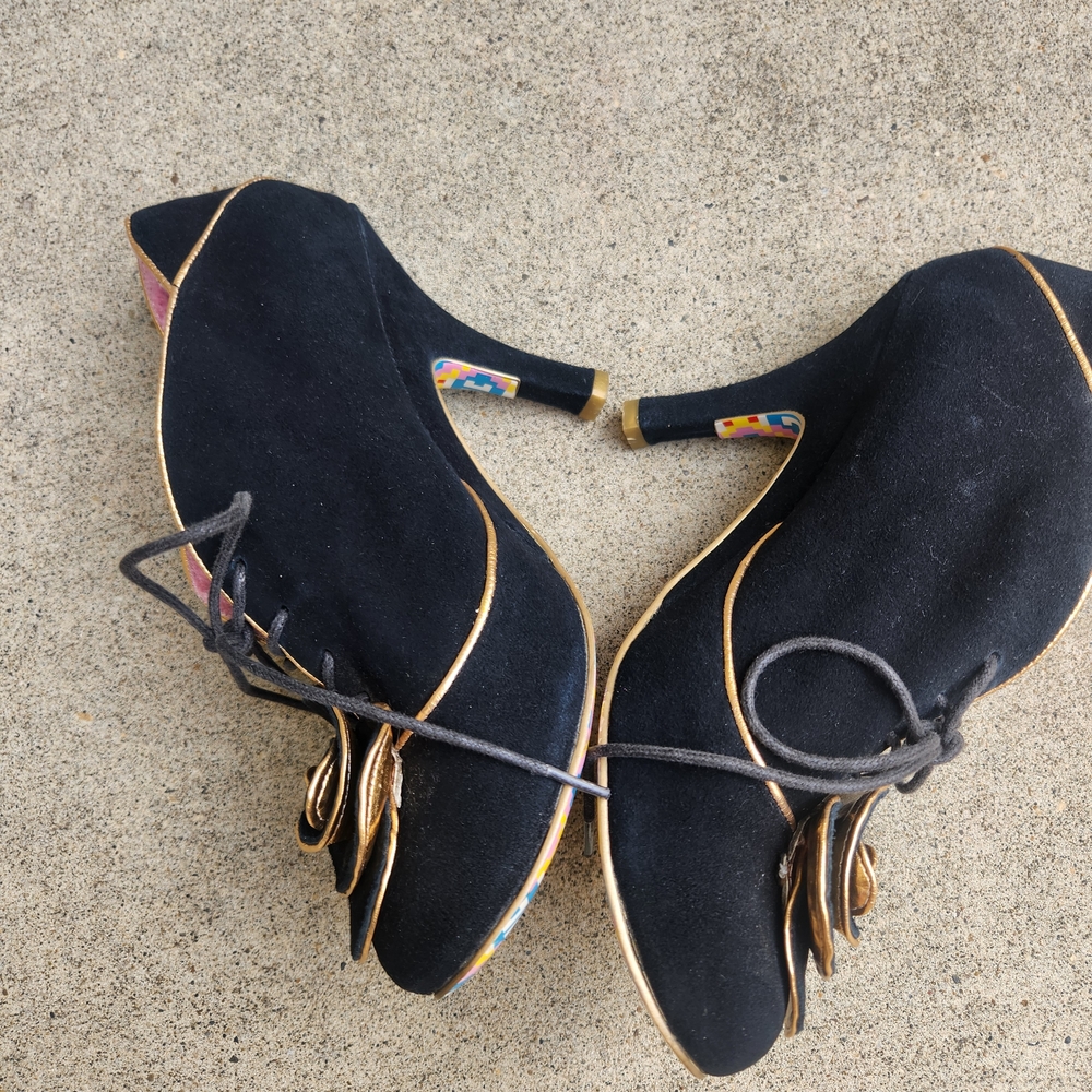 Irregular Choice Black Rosepea booties - Picture 8 of 13